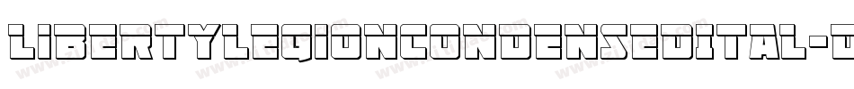 LibertyLegionCondensedItal-DOY71字体转换