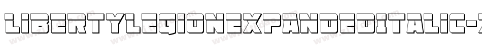LibertyLegionExpandedItalic-x3RD5字体转换