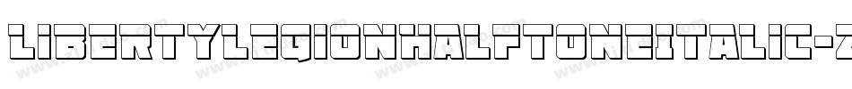 LibertyLegionHalftoneItalic-z8rnD字体转换