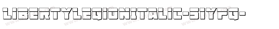 LibertyLegionItalic-51ypG字体转换