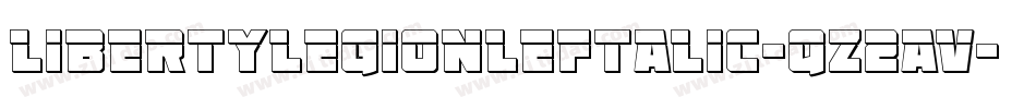 LibertyLegionLeftalic-qZ2aV字体转换