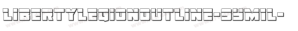 LibertyLegionOutline-9YM1L字体转换 LibertyLegionOutline-9YM1L字体转换