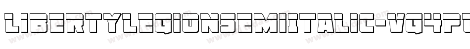 LibertyLegionSemiItalic-VG4pw字体转换 LibertyLegionSemiItalic-VG4pw字体转换