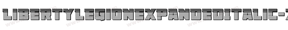 LibertyLegionExpandedItalic-x3RD5字体转换