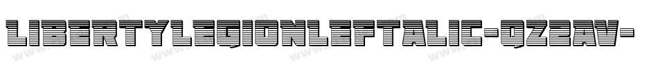 LibertyLegionLeftalic-qZ2aV字体转换