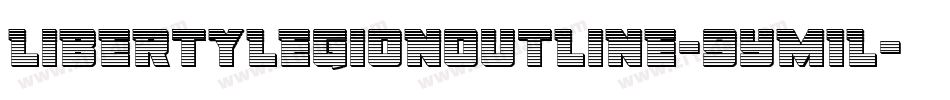 LibertyLegionOutline-9YM1L字体转换 LibertyLegionOutline-9YM1L字体转换