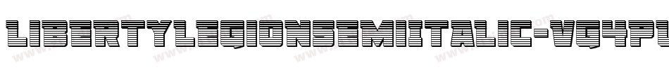 LibertyLegionSemiItalic-VG4pw字体转换 LibertyLegionSemiItalic-VG4pw字体转换