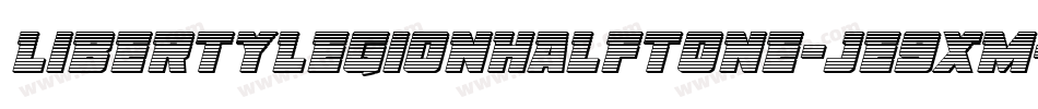 LibertyLegionHalftone-jE9XM字体转换