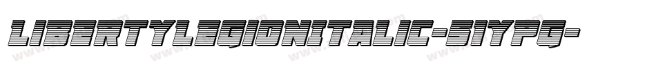 LibertyLegionItalic-51ypG字体转换