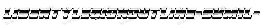 LibertyLegionOutline-9YM1L字体转换 LibertyLegionOutline-9YM1L字体转换