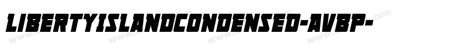 LibertyIslandCondensed-AvBp字体转换