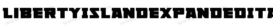 LibertyIslandExpandedItalic-JoLm字体转换