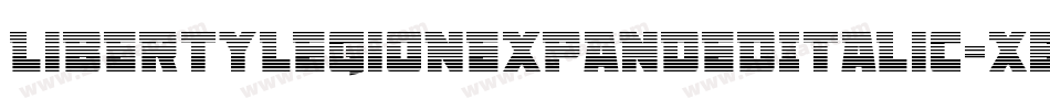 LibertyLegionExpandedItalic-x3RD5字体转换