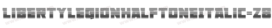 LibertyLegionHalftoneItalic-z8rnD字体转换