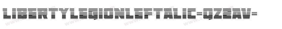 LibertyLegionLeftalic-qZ2aV字体转换