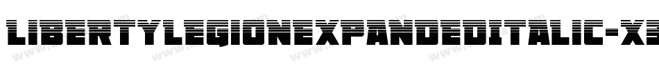 LibertyLegionExpandedItalic-x3RD5字体转换