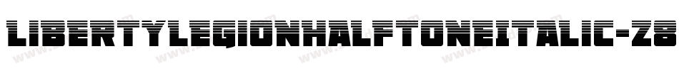 LibertyLegionHalftoneItalic-z8rnD字体转换