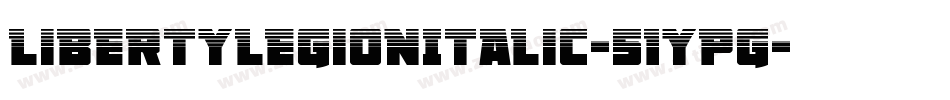 LibertyLegionItalic-51ypG字体转换