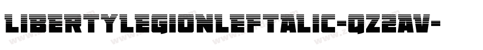 LibertyLegionLeftalic-qZ2aV字体转换