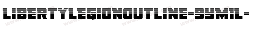LibertyLegionOutline-9YM1L字体转换 LibertyLegionOutline-9YM1L字体转换