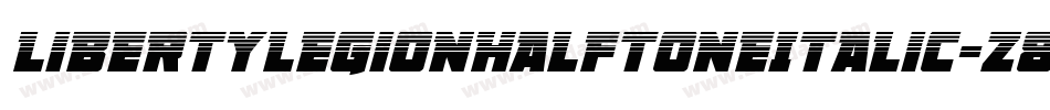 LibertyLegionHalftoneItalic-z8rnD字体转换