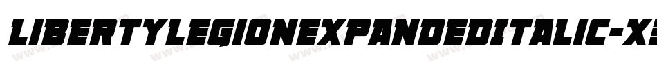 LibertyLegionExpandedItalic-x3RD5字体转换