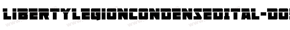 LibertyLegionCondensedItal-DOY71字体转换
