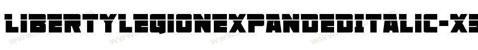 LibertyLegionExpandedItalic-x3RD5字体转换
