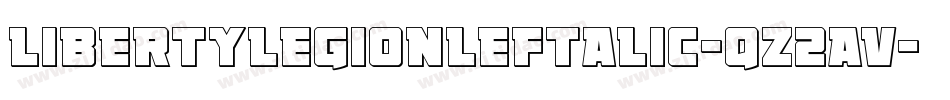 LibertyLegionLeftalic-qZ2aV字体转换