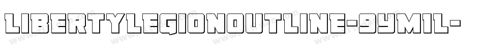 LibertyLegionOutline-9YM1L字体转换 LibertyLegionOutline-9YM1L字体转换