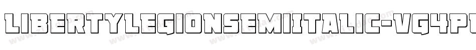 LibertyLegionSemiItalic-VG4pw字体转换 LibertyLegionSemiItalic-VG4pw字体转换