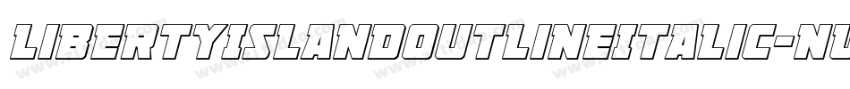 LibertyIslandOutlineItalic-nWPY字体转换