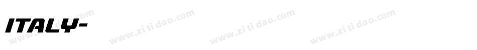 italy字体转换