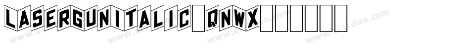 LaserGunItalic-qnWx字体转换