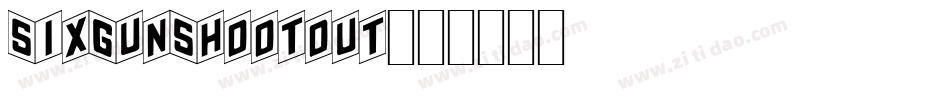 SixGunShootout字体转换