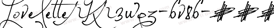 LoveletterKr3wgz-6v86字体转换