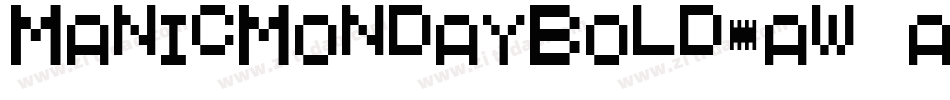 ManicMondayBold-aw7a字体转换