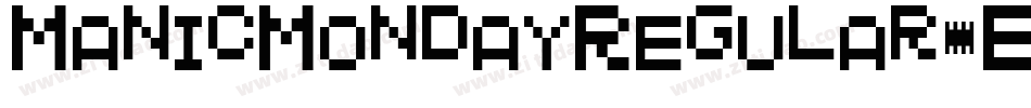 ManicMondayRegular-EBzr字体转换