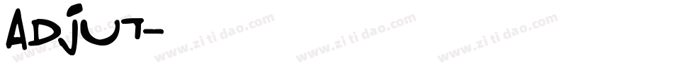 ADJUT字体转换