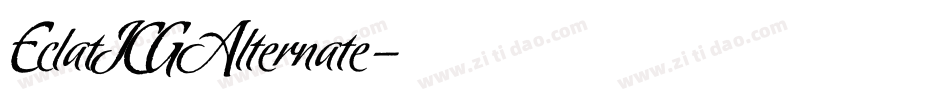 EclatICGAlternate字体转换 EclatICGAlternate字体转换