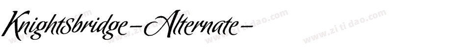 Knightsbridge-Alternate字体转换