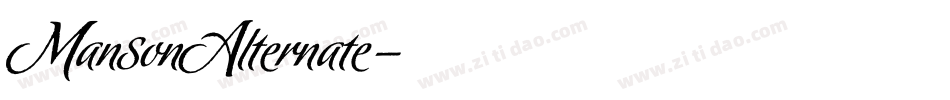 MansonAlternate字体转换