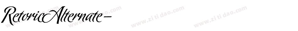 RetoricAlternate字体转换