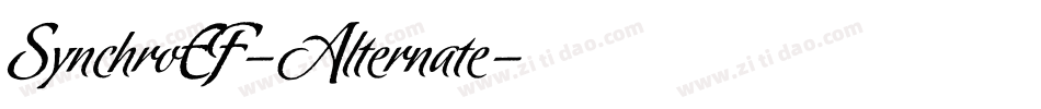 SynchroEF-Alternate字体转换