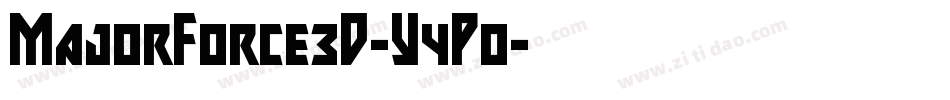 MajorForce3D-Y4Po字体转换