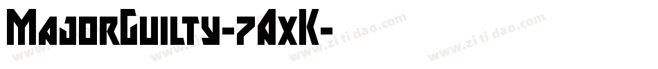 MajorGuilty-7AxK字体转换