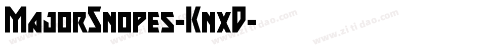 MajorSnopes-KnxD字体转换