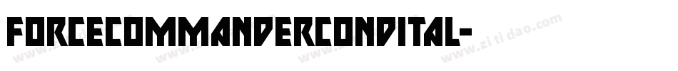 forcecommandercondital字体转换