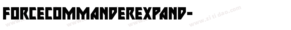 forcecommanderexpand字体转换