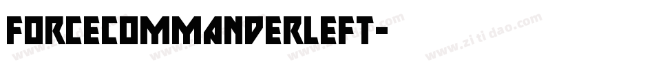 forcecommanderleft字体转换